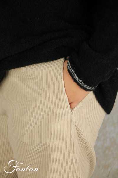 Mes Soeurs & Moi Pantalon Break Grege en coton