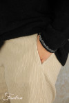 Mes Soeurs & Moi Pantalon Break Grege en coton