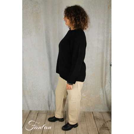 Mes Soeurs & Moi Pantalon Break Grege en coton