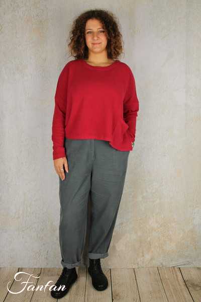 Mes Soeurs & Moi Pantalon Aubépine velours côtelé cendre