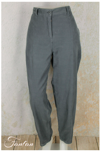 Mes Soeurs & Moi Pantalon Aubépine velours côtelé cendre