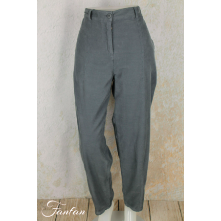 Mes Soeurs & Moi Pantalon Aubépine velours côtelé cendre