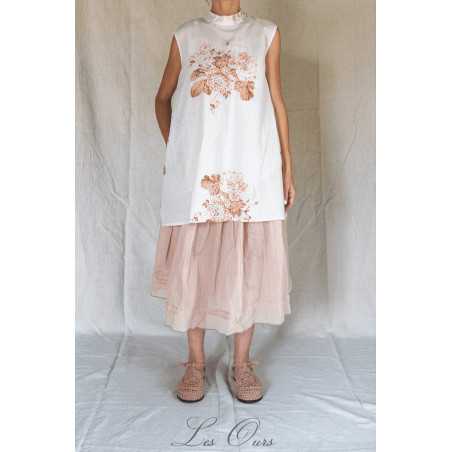 Les Ours Tunique Gabin en Coton Fleurs