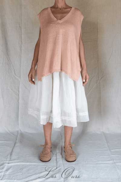 Les Ours Eliad Knit Tank Top Rose