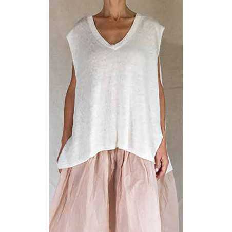 Les Ours Eliad Mesh-Top Ecru