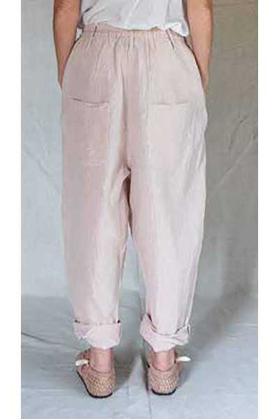 Les Ours Hose Gaston aus Baumwolle gestreifter Rosa