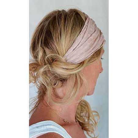 Les Ours Bandeau en etamine rose