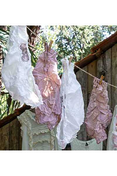 Les Ours Höschen aus Baumwolle Blumen