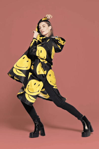 RainKiss Poncho All Smiles P00 Noir