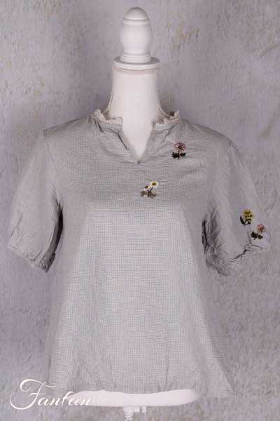 Ewa I Walla Blouse Kitty 44138 Original petits carreaux