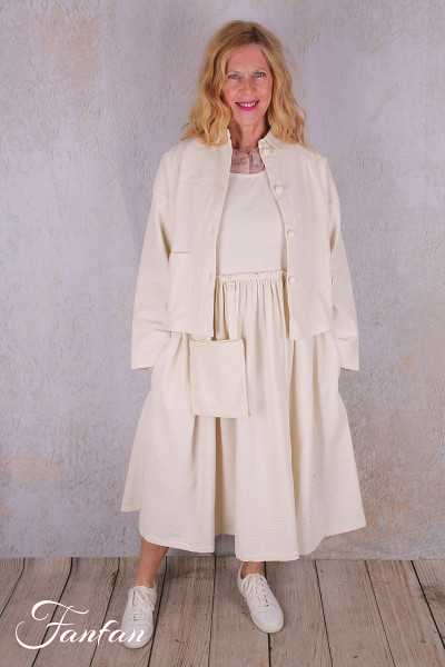 Ewa I Walla Veste Benita 66769 Crème coton gaufré