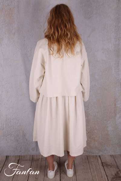 Ewa I Walla Veste Benita 66769 Crème coton gaufré