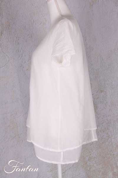 Grizas Cotton/silk blouse 5571 White