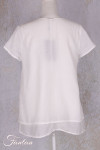 Grizas Blouse en Cotton/soie 5571-S302 Blanc