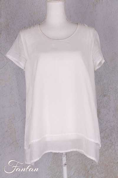 Grizas Cotton/silk blouse 5571 White