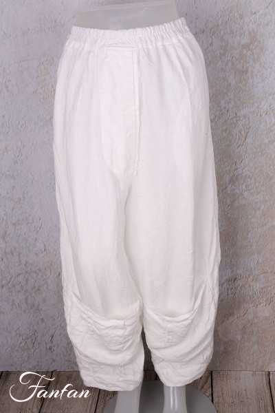 Grizas Pantalon en lin 3242-L257  blanc