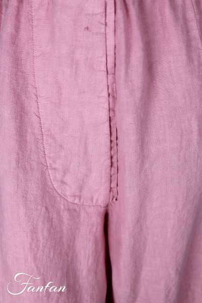 Grizas Pantalon en lin 3242-L257 Rose