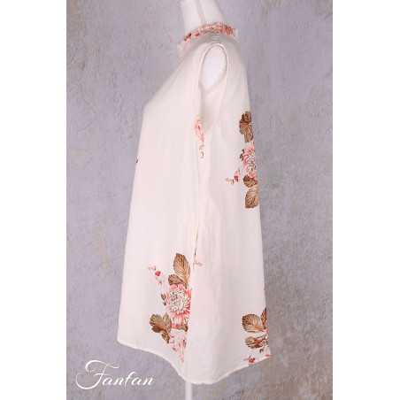 Les Ours Tunique Gabin en Coton Fleurs