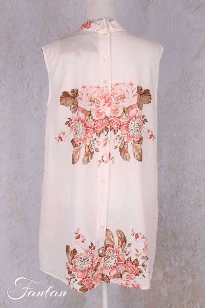 Les Ours Tunique Gabin en Coton Fleurs