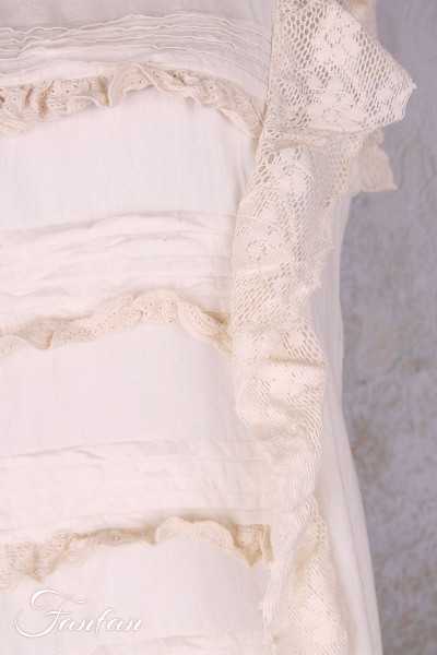 Les Ours Robe Ancolie en Coton Ecru