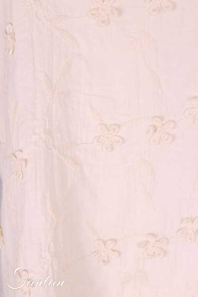 Les Ours Tunique Agatha en coton Broderie Ecru