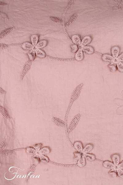 Les Ours Tunique Agatha en coton Broderie Rose