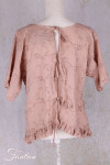 Les Ours Tunique Agatha en coton Broderie Rose