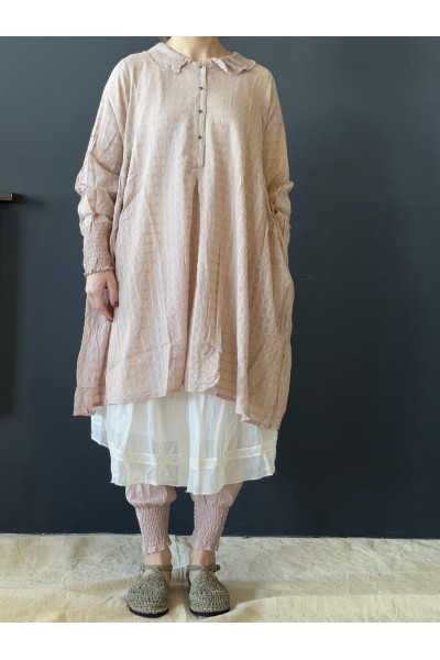 Les Ours Chemise Carola en Etamine Rose