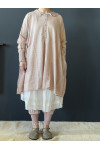 Les Ours Chemise Carola en Etamine Rose