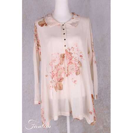 Les Ours Chemise Camila en Coton Fleurs