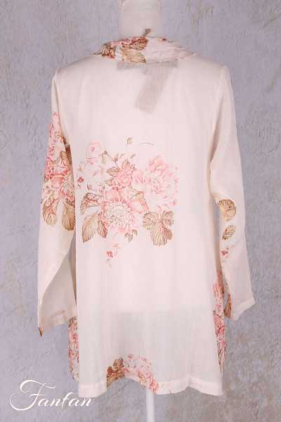 Les Ours Chemise Camila en Coton Fleurs