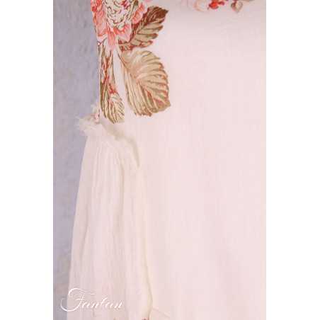 Les Ours Tunique Achille en Coton Fleurs