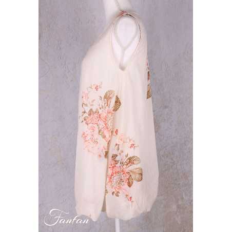 Les Ours Tunique Achille en Coton Fleurs