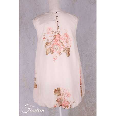 Les Ours Tunique Achille en Coton Fleurs