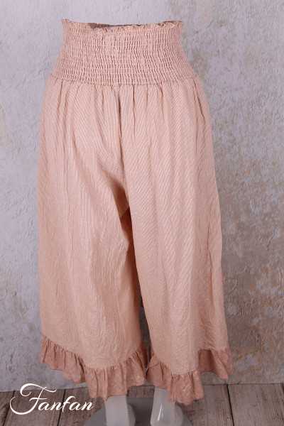 Les Ours Pantalon Ange en Coton Rayé Rose
