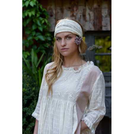 Les Ours Bandeau en etamine ecru