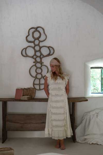 Les Ours Ecru Cotton Ancolie Dress
