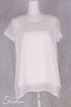 Grizas Blouse en Cotton/soie 5571-S302 Blanc