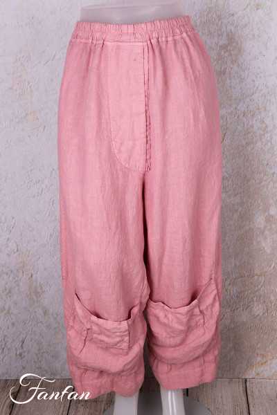 Grizas Pantalon en lin 3242-L257 Rose
