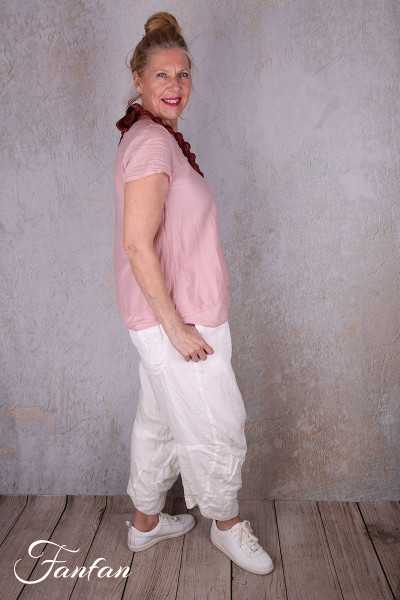 Grizas Pantalon en lin 3242-L257  blanc