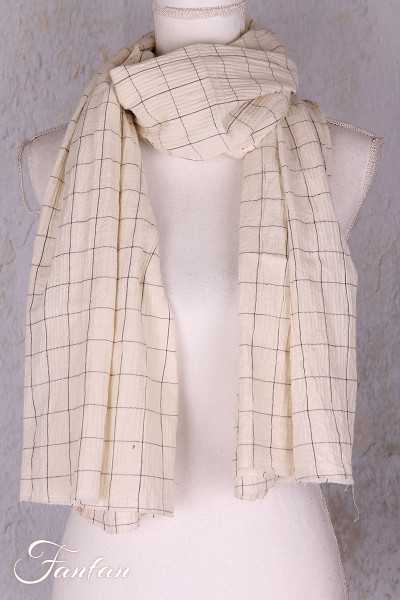 Les Ours Echarpe Pauline à carreaux