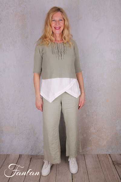 Grizas Pull lin 66171-BLA vert eau