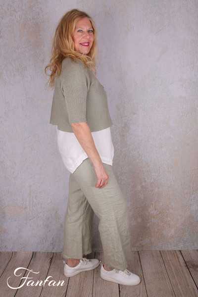 Grizas Pull lin 66171-BLA vert eau
