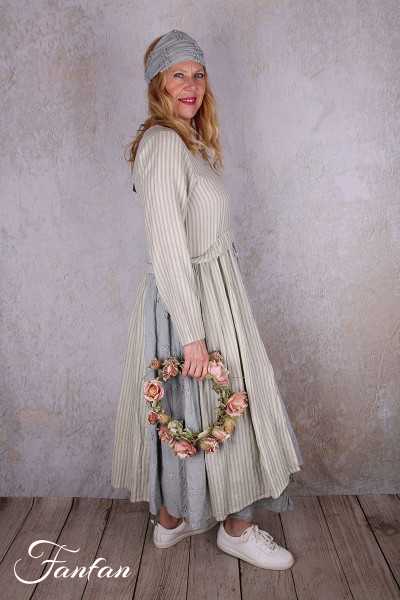 Les Ours Robe Adriana en coton Broderie Bleu