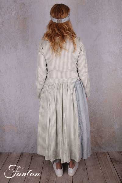 Les Ours Robe Adriana en coton Broderie Bleu