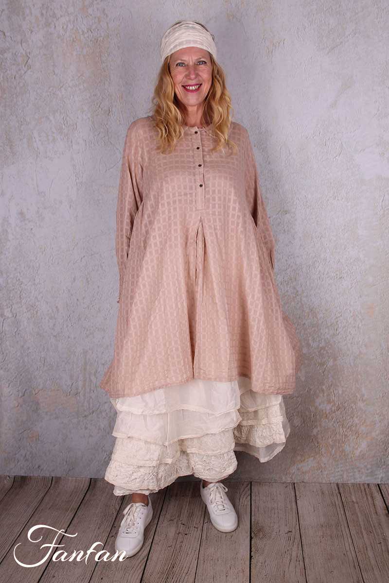 Les Ours Chemise Carola en Etamine Rose