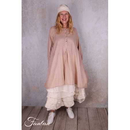 Les Ours Chemise Carola en Etamine Rose