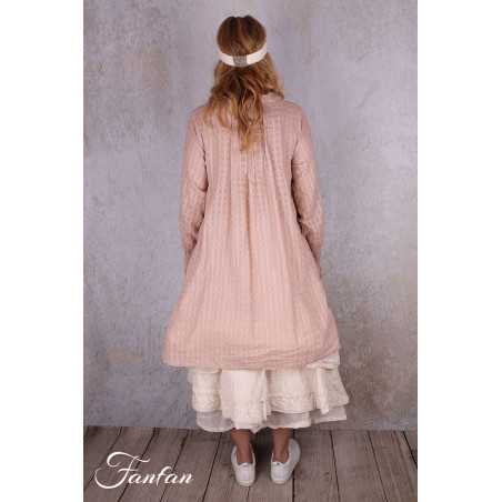 Les Ours Chemise Carola en Etamine Rose