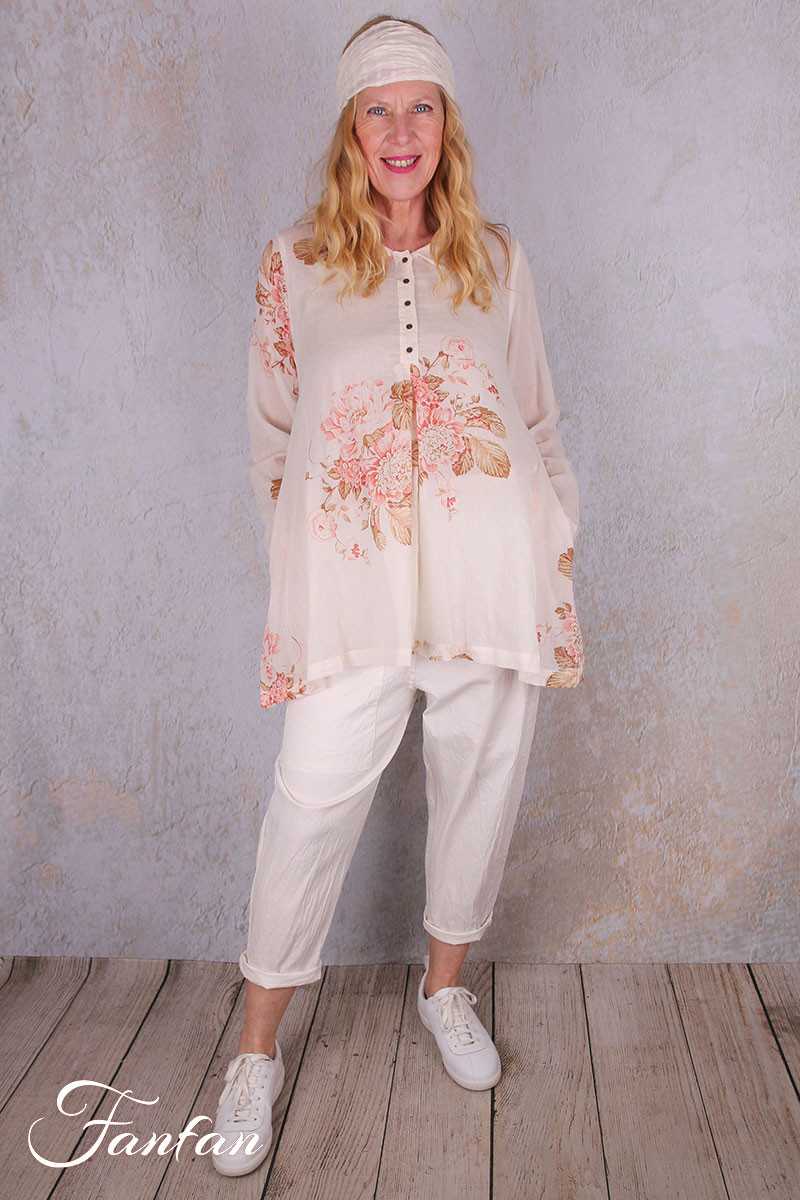 Les Ours Chemise Camila en Coton Fleurs