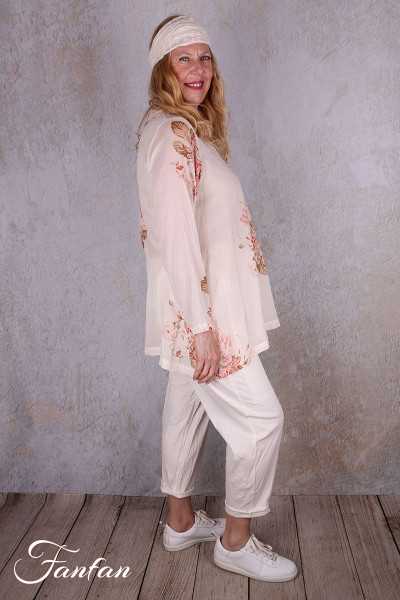 Les Ours Pantalon Gaston en Popeline de coton Ecru